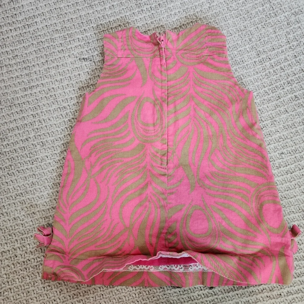Lilly Pulitzer Printed Dress With Bow Details Size 12-18 Months